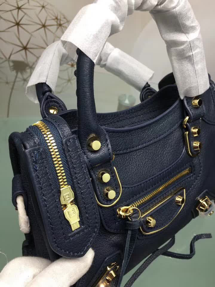 BALENCIAG巴黎世家 原版義大利進口山羊皮 小金釘 可單肩斜挎  BL1303